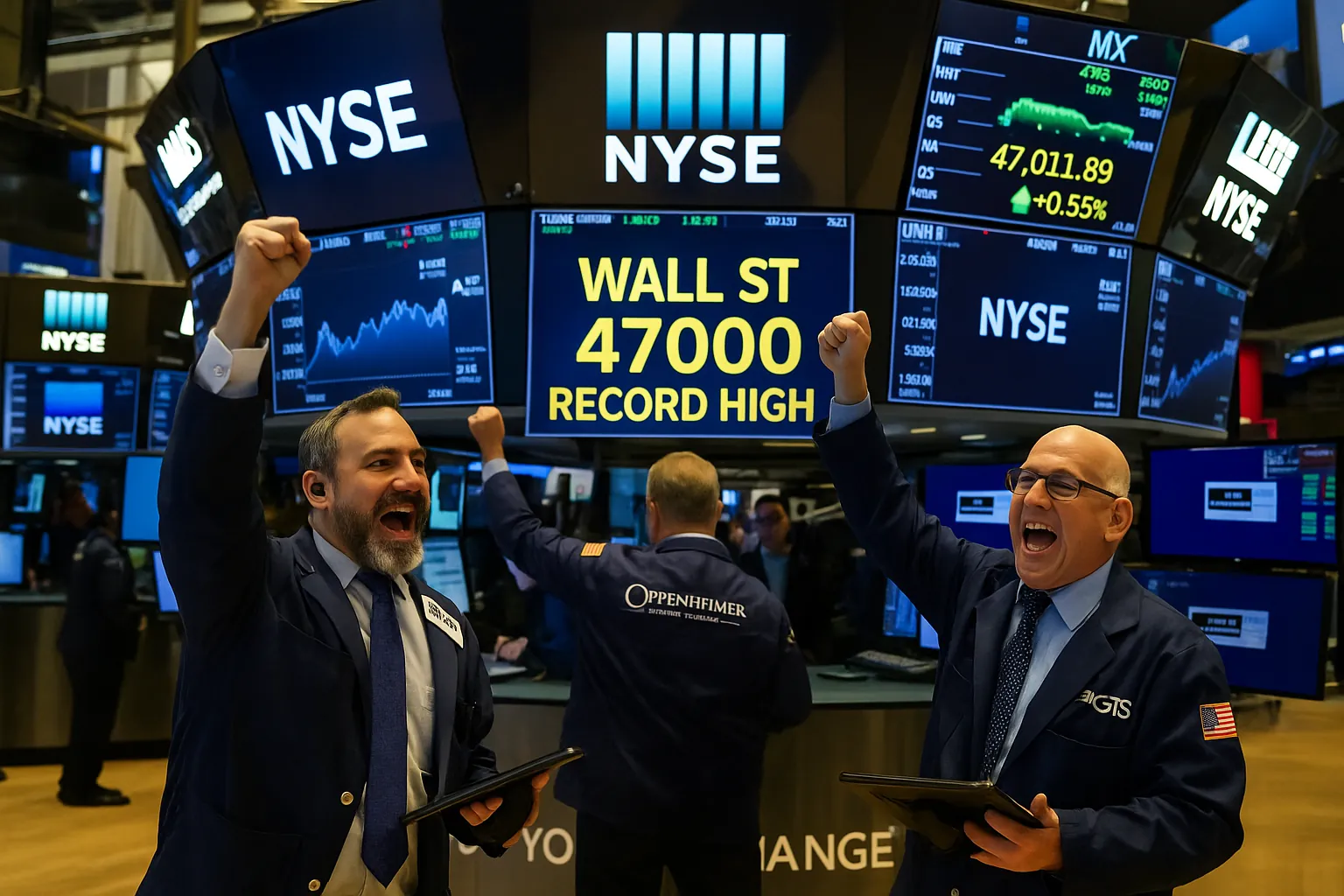 Wall Street record highs